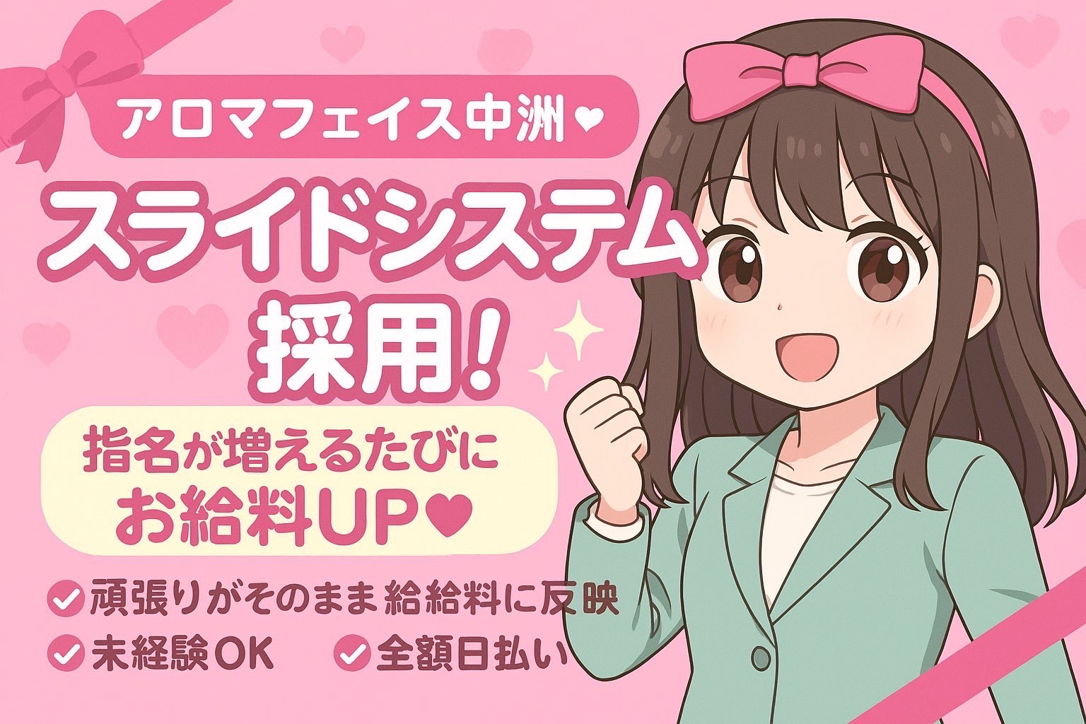 女の子の頑張りが評価される！